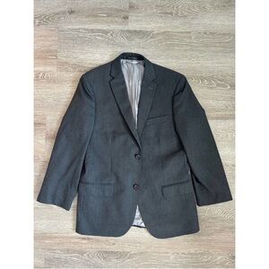 Ralph Lauren Gray Vintage Double Breast Straight Cut Blazer Size S (16R) EUC